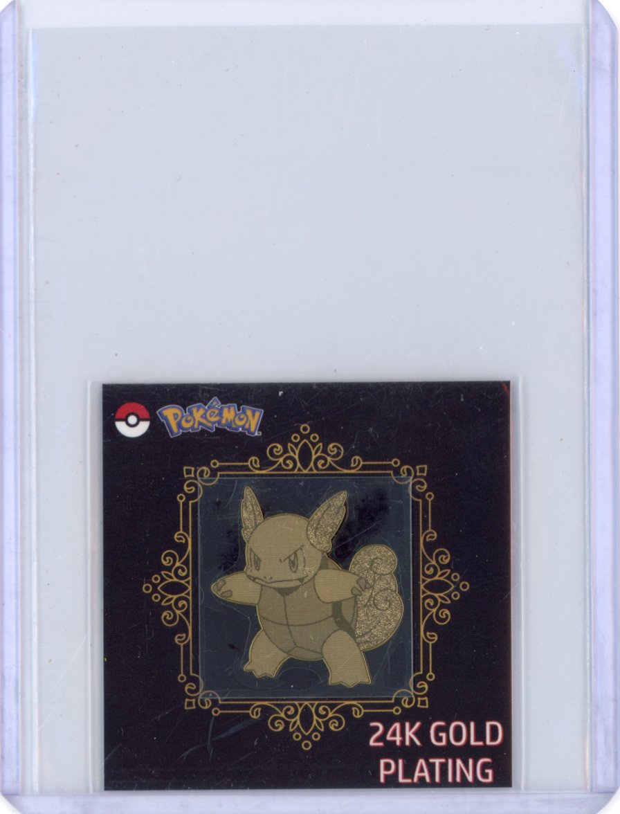 2023 Korean Candy Sticker 24K Gold Plating - Wartortle