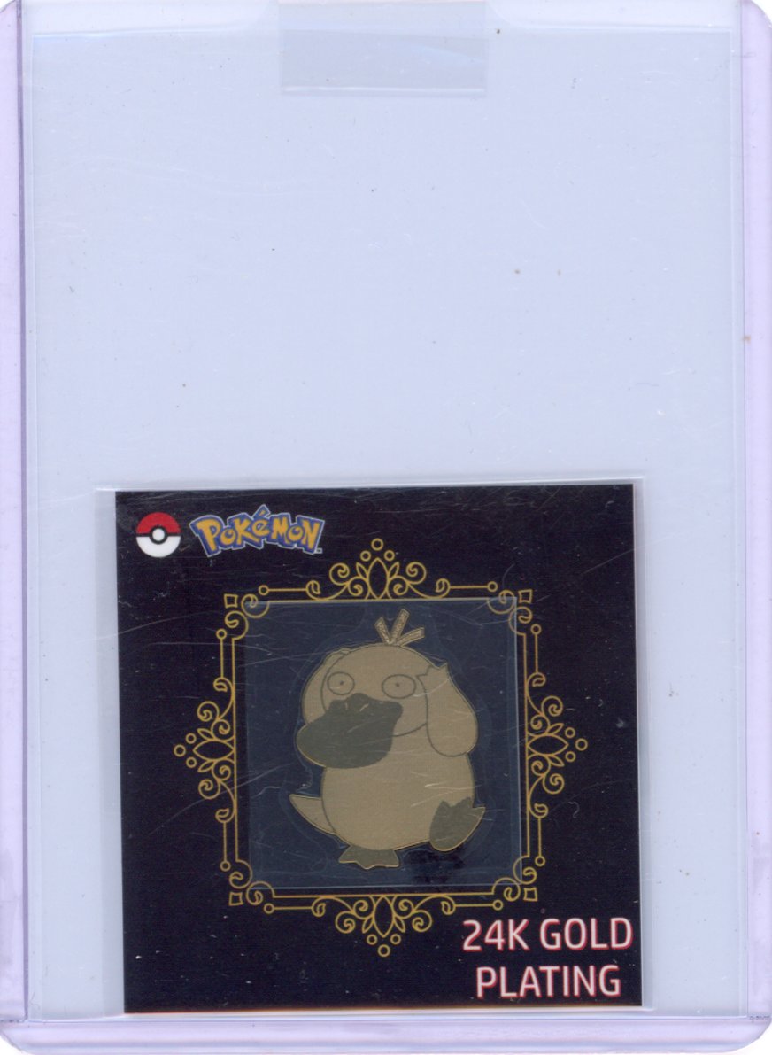 2023 Korean Candy Sticker 24K Gold Plating - Psyduck