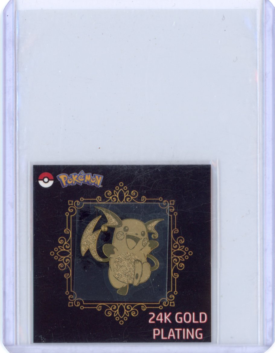 2023 Korean Candy Sticker 24K Gold Plating - Raichu