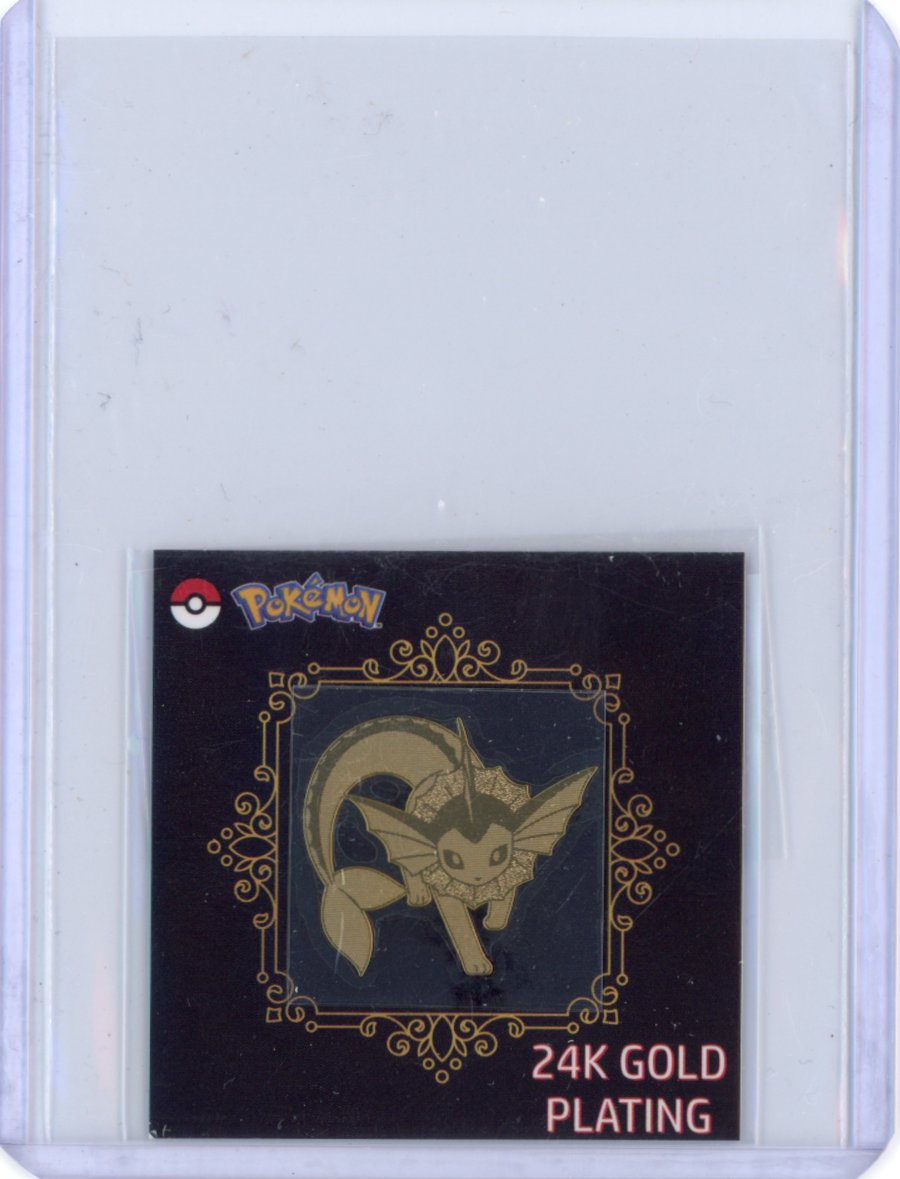 2023 Korean Candy Sticker 24K Gold Plating - Vaporeon