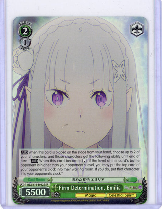 Firm Determination, Emilia (SR) - Re:ZERO -Starting Life in Another World- Vol.3 (RZ/)