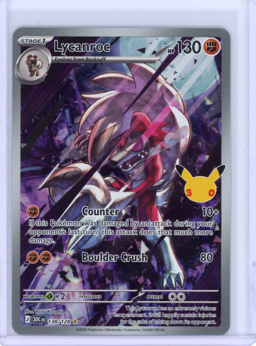 Lycanroc - 138/128 - ME: 30th Celebration