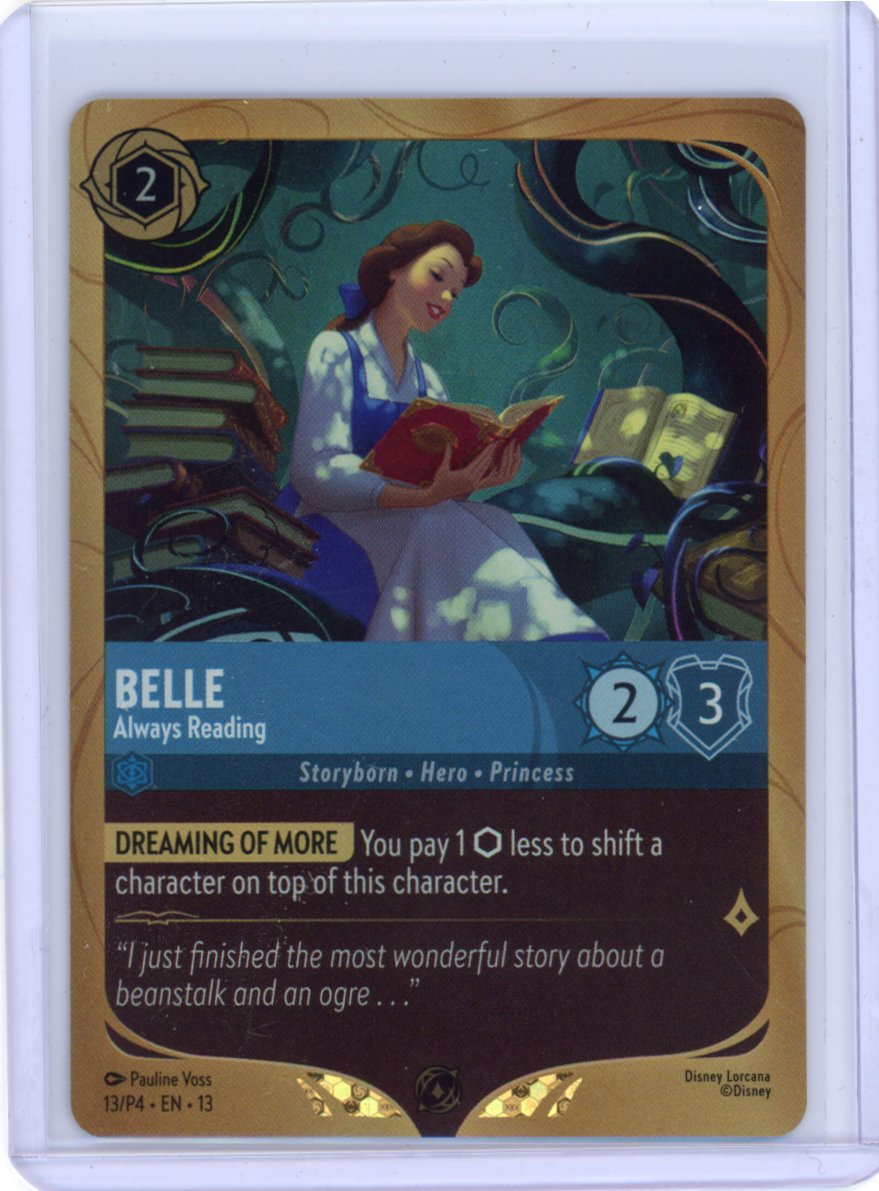 Belle - Always Reading - Disney Lorcana Promo Cards