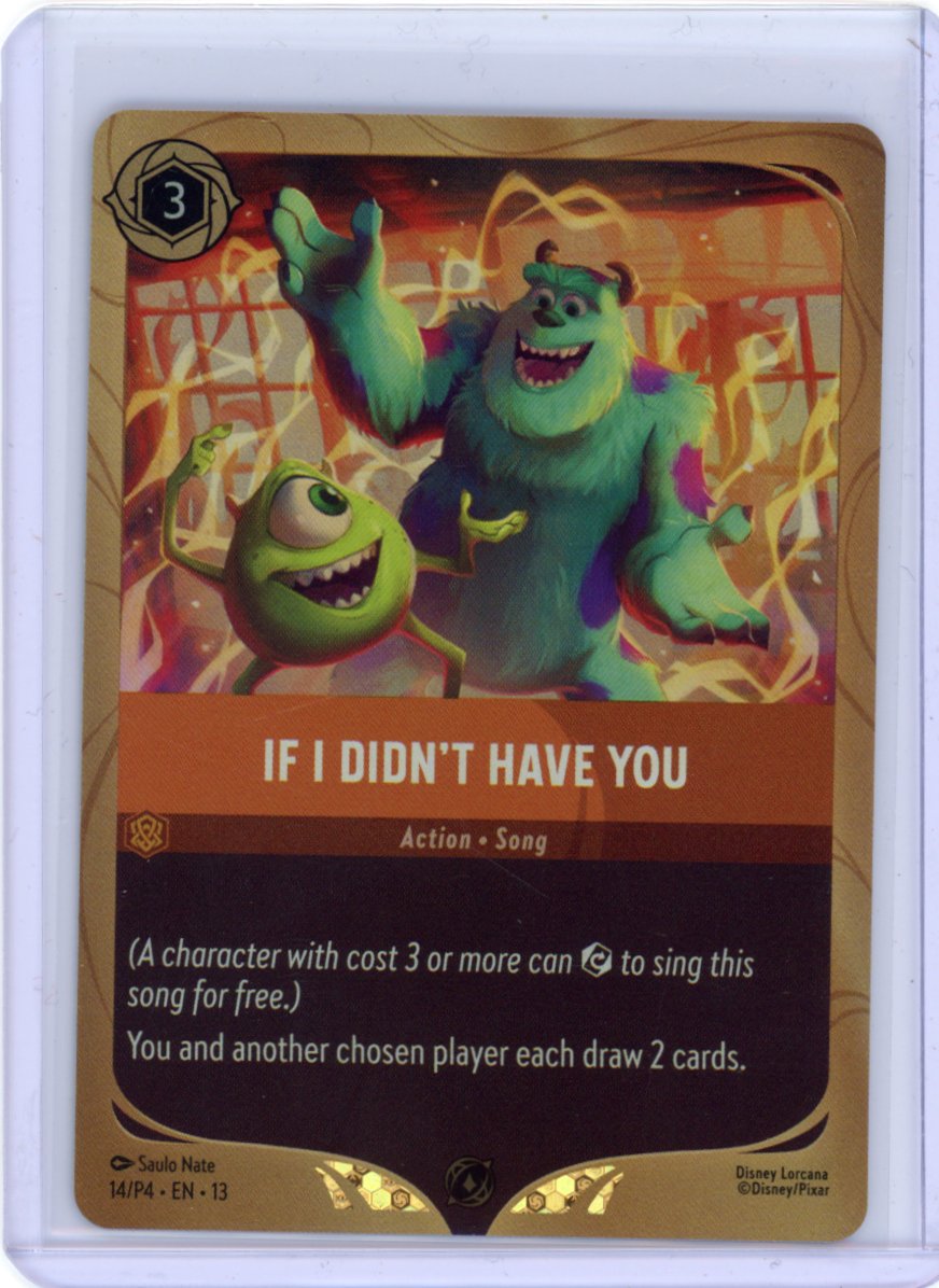 If I Didn't Have You - Disney Lorcana Promo Cards
