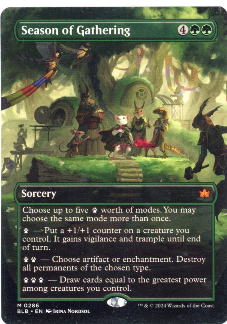 Season of Gathering (Borderless) - Bloomburrow (BLB)
