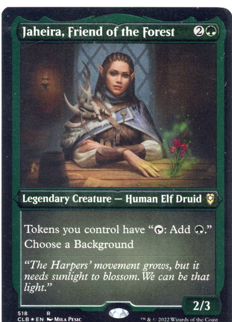 Jaheira, Friend of the Forest (Foil Etched) - Commander Legends: Battle for Baldur's Gate (CLB)