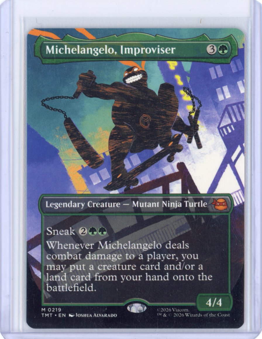Michelangelo, Improviser (Borderless) - Teenage Mutant Ninja Turtles (TMT)