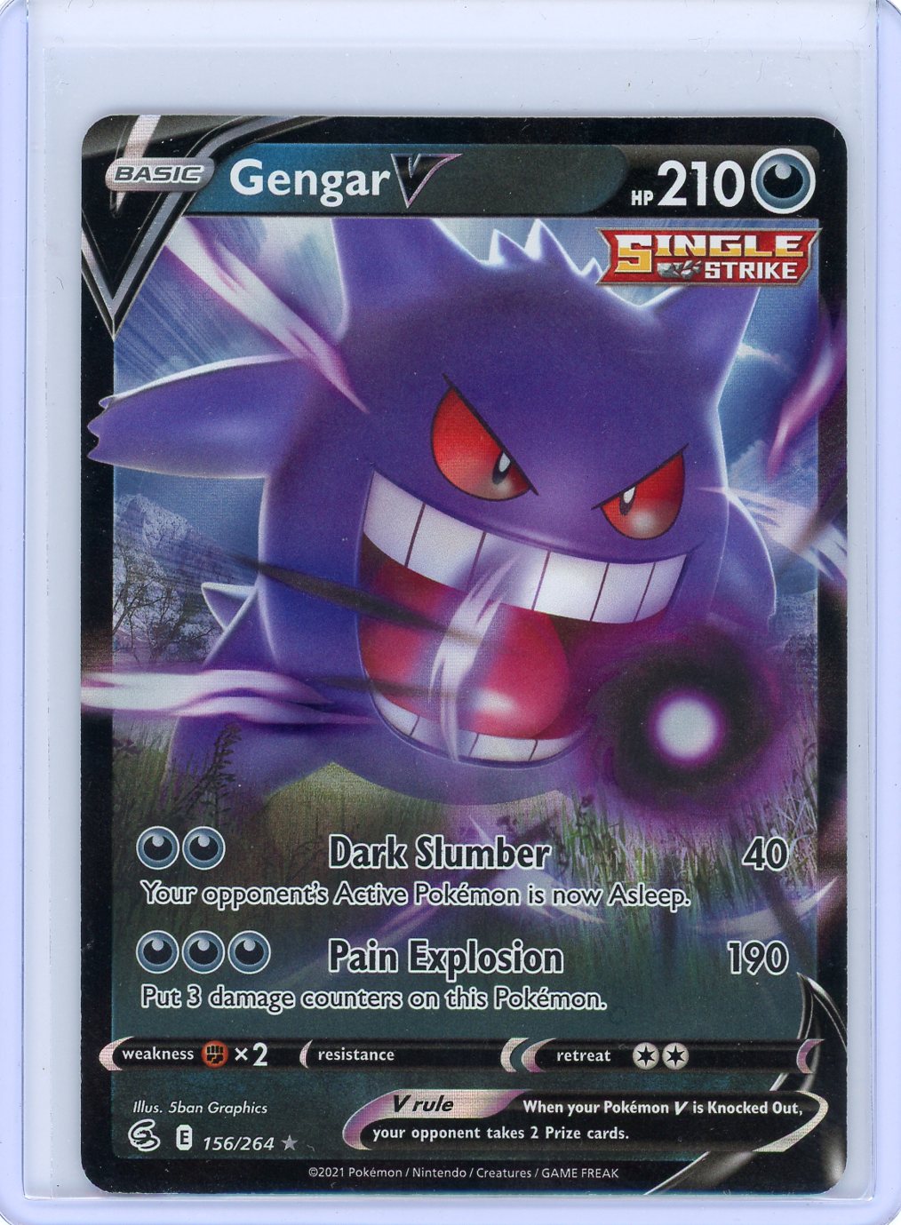 Gengar V - SWSH08: Fusion Strike - 156/264