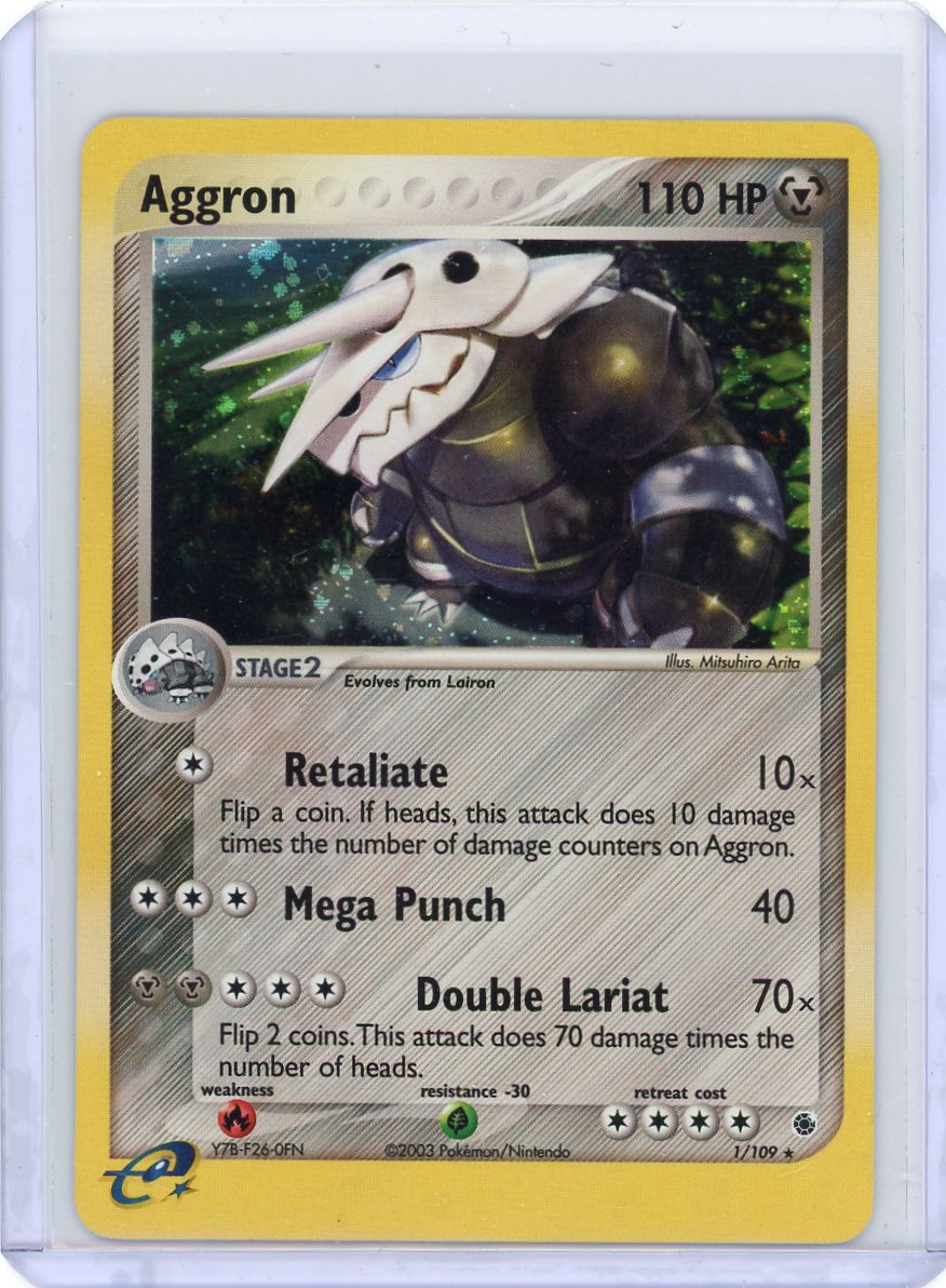 Aggron 1/109 - Ruby and Sapphire [Heavily Played]