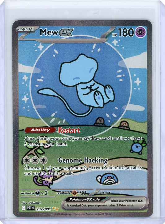 Mew ex - 232/091 - SV: Paldean Fates [LP]