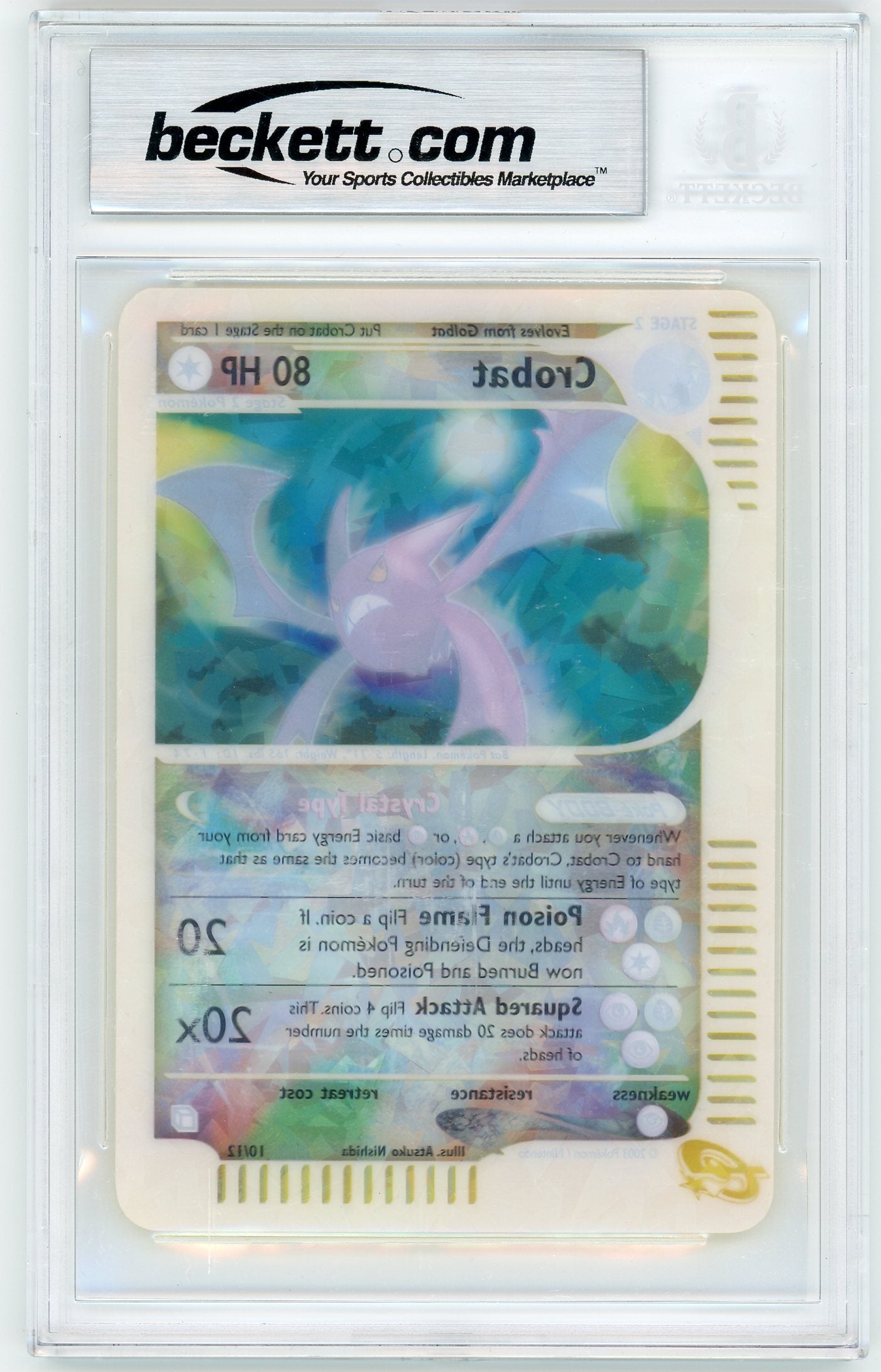 BGS 8.5 NM-MT+ - Crobat - 10/12 (Box Topper) - Jumbo Cards