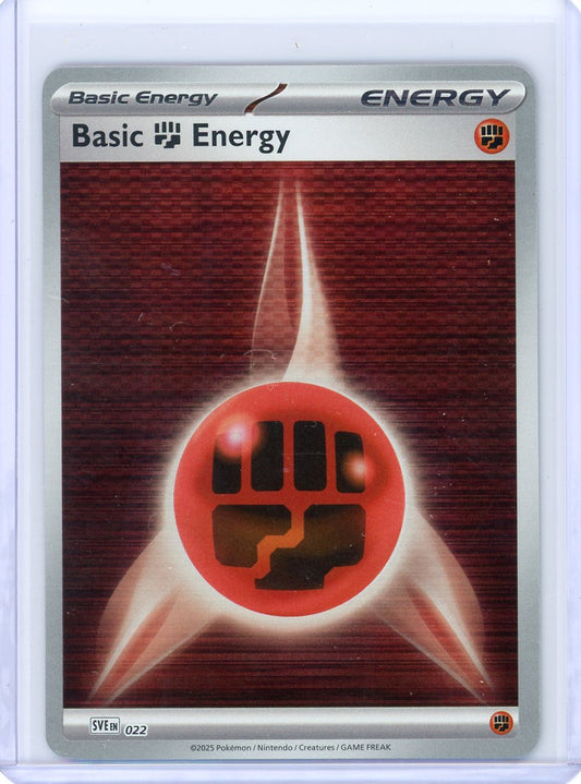 Basic Fire Energy - #022 Black Bolt White Flare Horizontal Holo