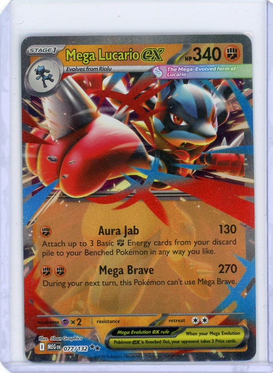 Mega Lucario ex - 077/132 - ME01: Mega Evolution