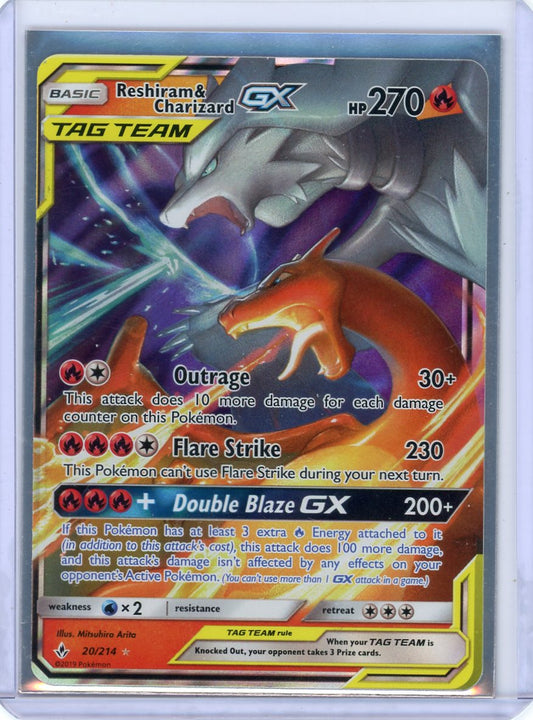 Reshiram & Charizard GX - SM - Unbroken Bonds 20/214