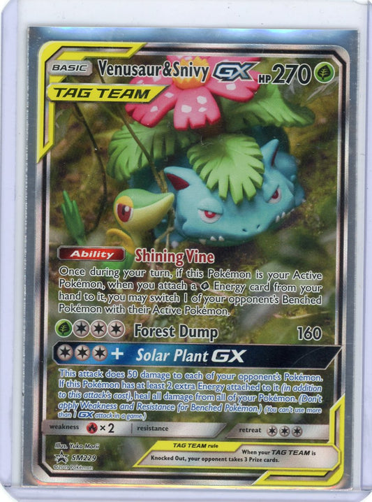Venusaur & Snivy GX - SM229 - SM Promos
