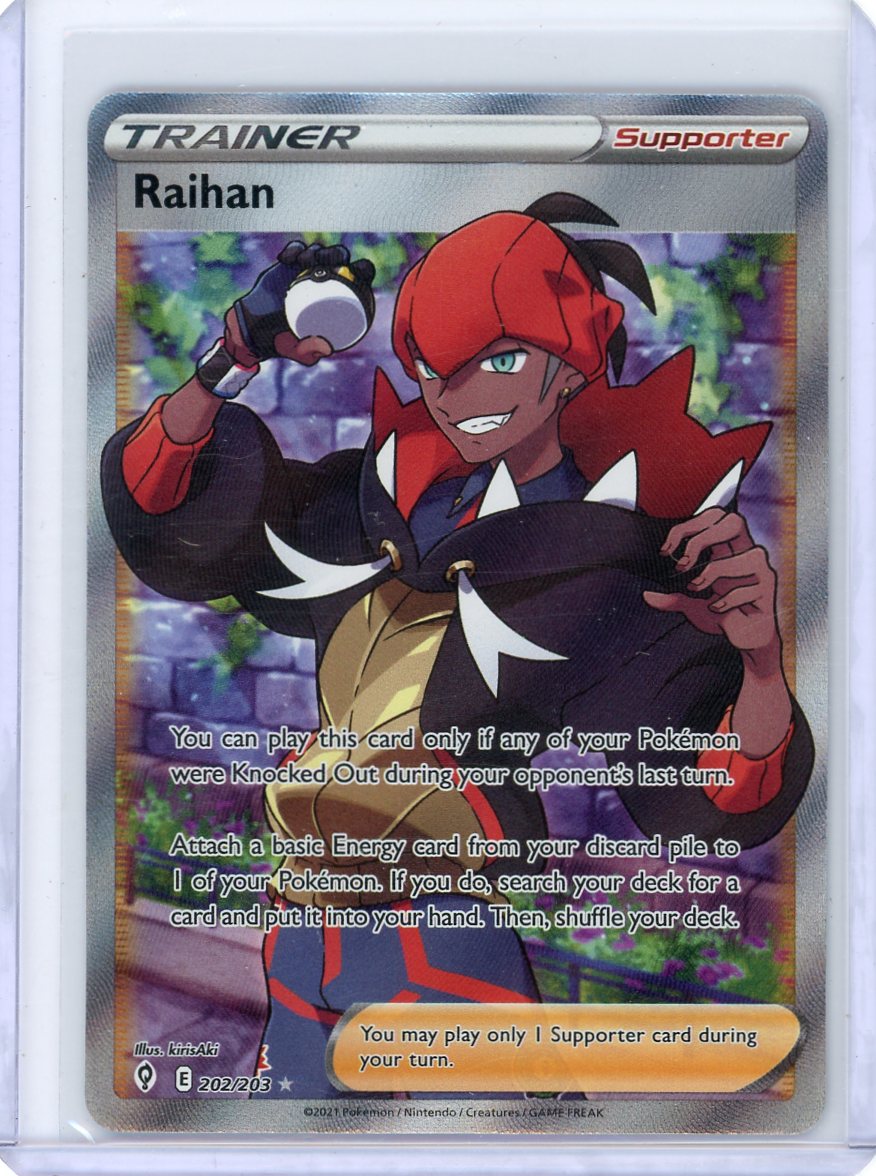 Raihan (Full Art) - SWSH07: Evolving Skies 202/203