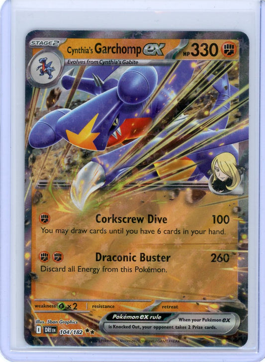Cynthia's Garchomp ex - 104/182 - SV10: Destined Rivals
