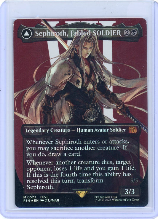 Magic the Gathering: Final Fantasy - Sephiroth, Fabled SOLDIER (Borderless) (Surge Foil)