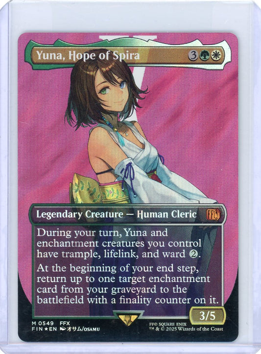 Yuna, Hope of Spira (Borderless) (Surge Foil) - FINAL FANTASY