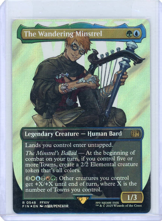 The Wandering Minstrel (Borderless) (Surge Foil) - FINAL FANTASY