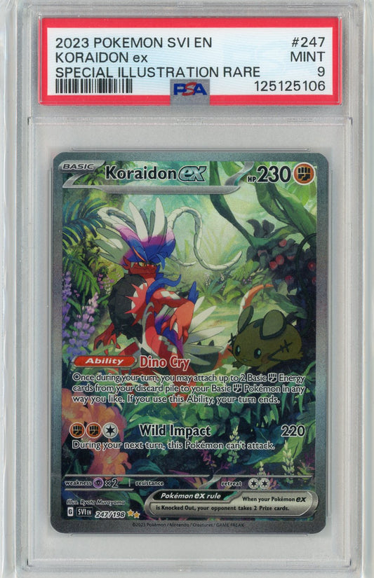 PSA 9 MINT - Koraidon ex - 247/198 - SV01: Scarlet & Violet Base Set