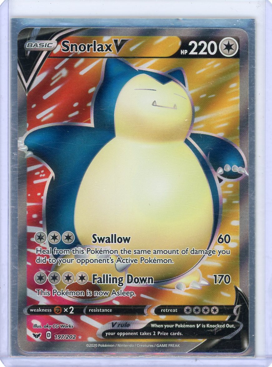 Snorlax V (Full Art) - SWSH01: Sword & Shield Base Set