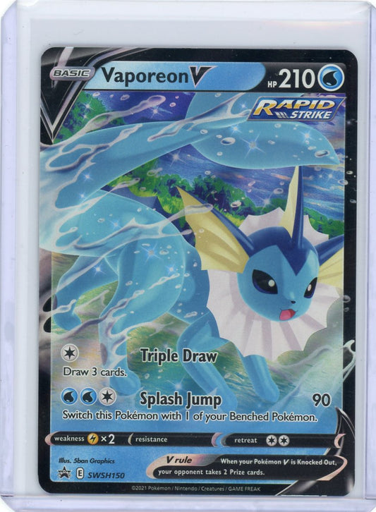 Vaporeon V - SWSH150 - SWSH: Sword & Shield Promo Cards