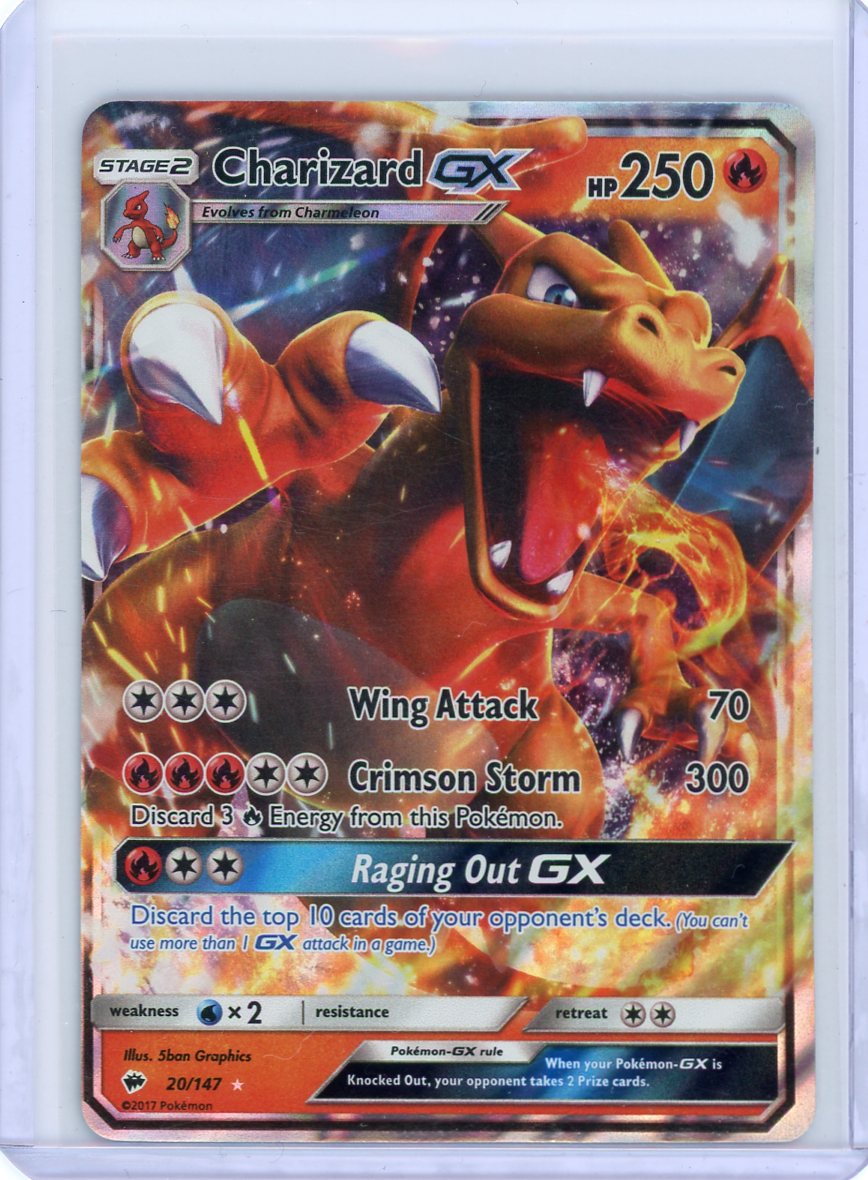 Charizard GX - SM 20/147 - Burning Shadows {LP}