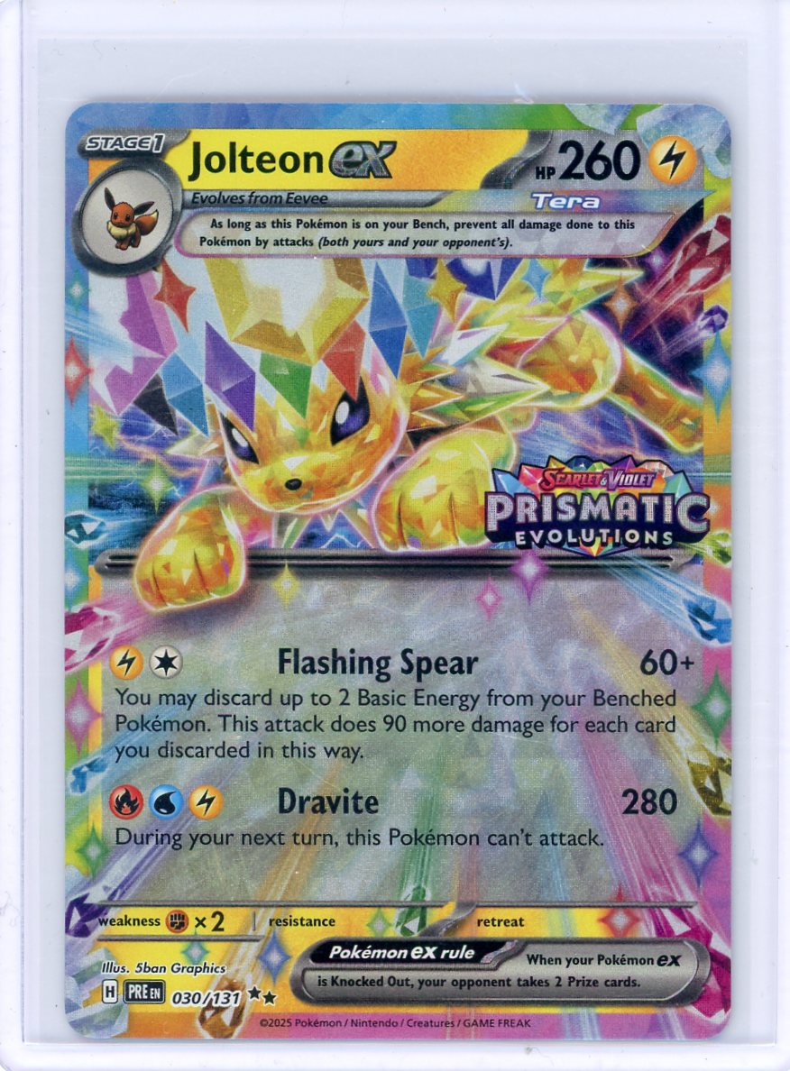 Jolteon ex - 030/131 (Prismatic Evolutions Stamp) - Miscellaneous Cards & Products