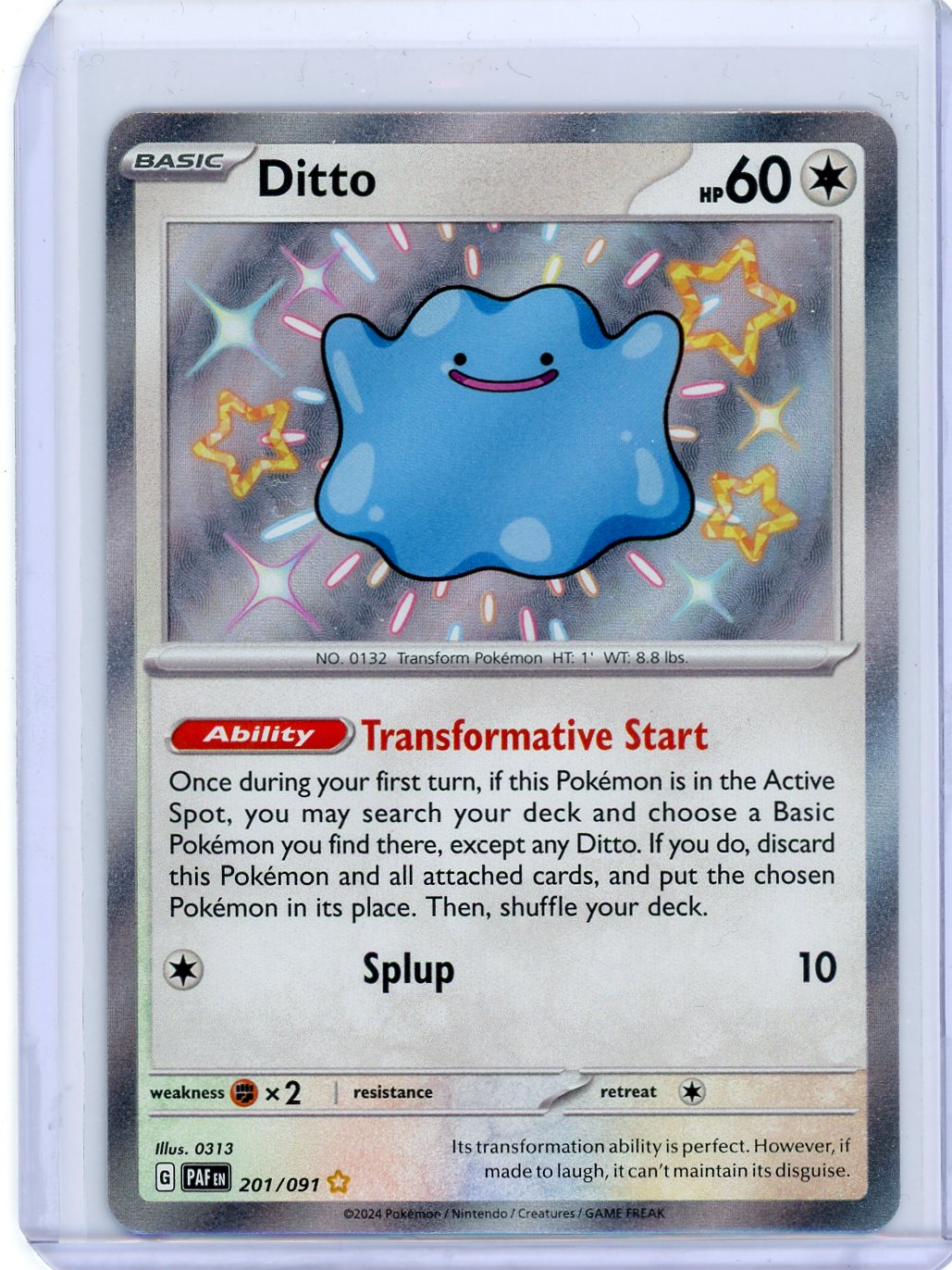 Ditto (Shiny) - SV: Paldean Fates 201/091 [LP]