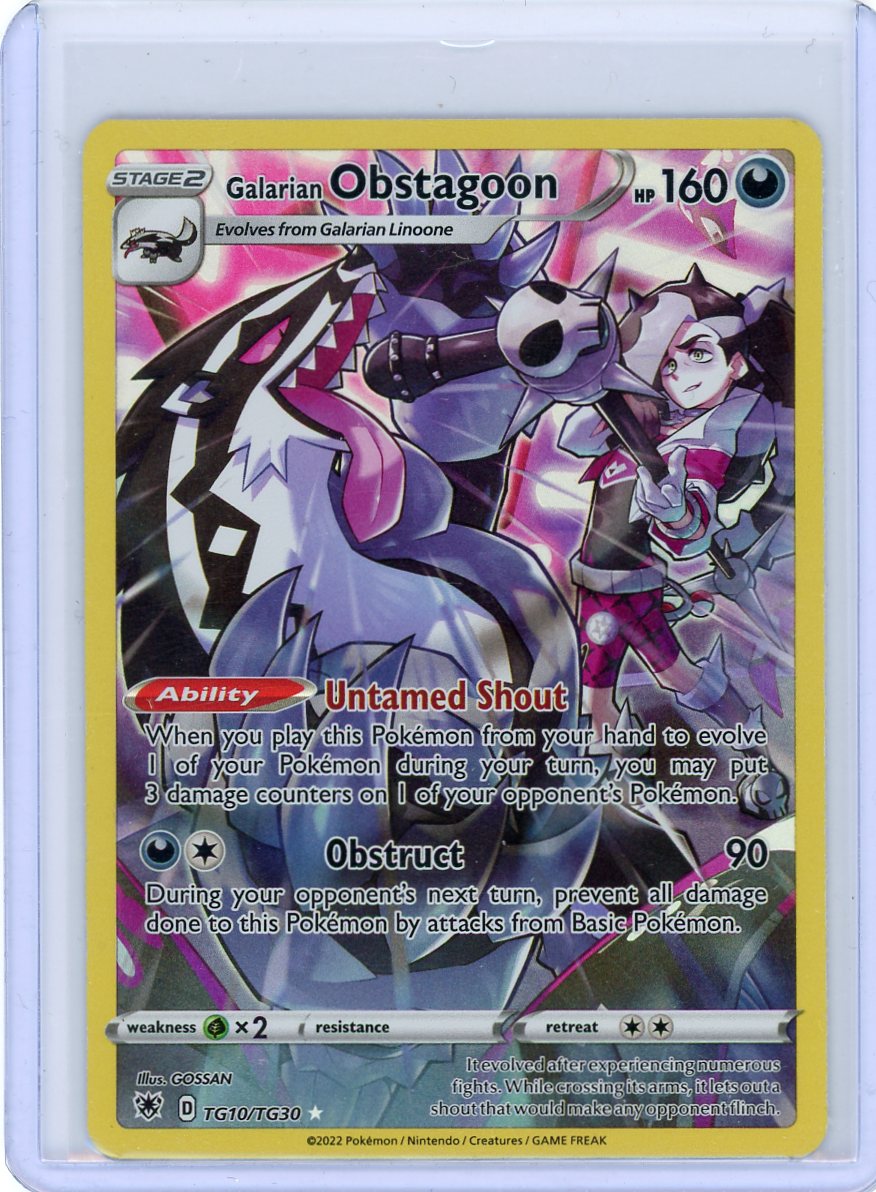 Galarian Obstagoon - SWSH10: Astral Radiance Trainer Gallery TG10/TG30