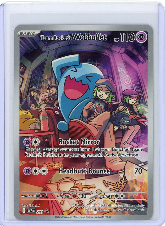 Team Rocket's Wobbuffet #203 Pokemon Promo