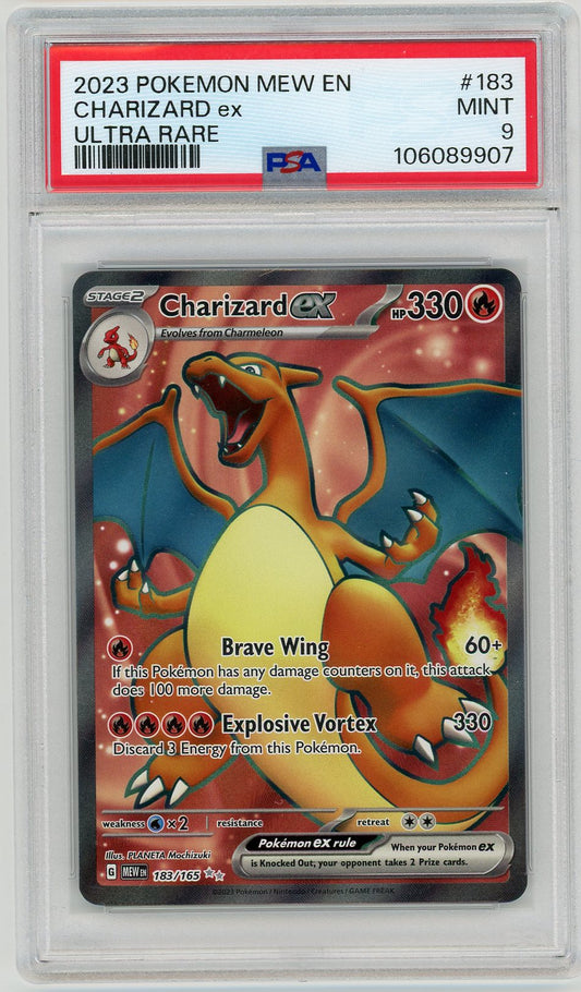 PSA 9 MINT - Charizard ex - 183/165 - SV: Scarlet & Violet 151