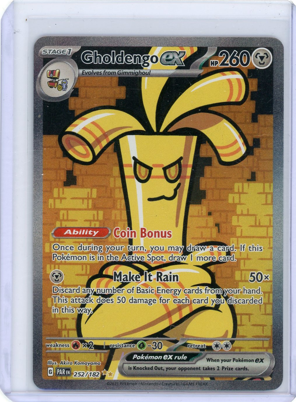 Gholdengo ex - 252/182 - SV04: Paradox Rift