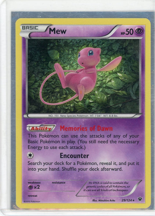 Mew - XY - Fates Collide 29/124 HOLO
