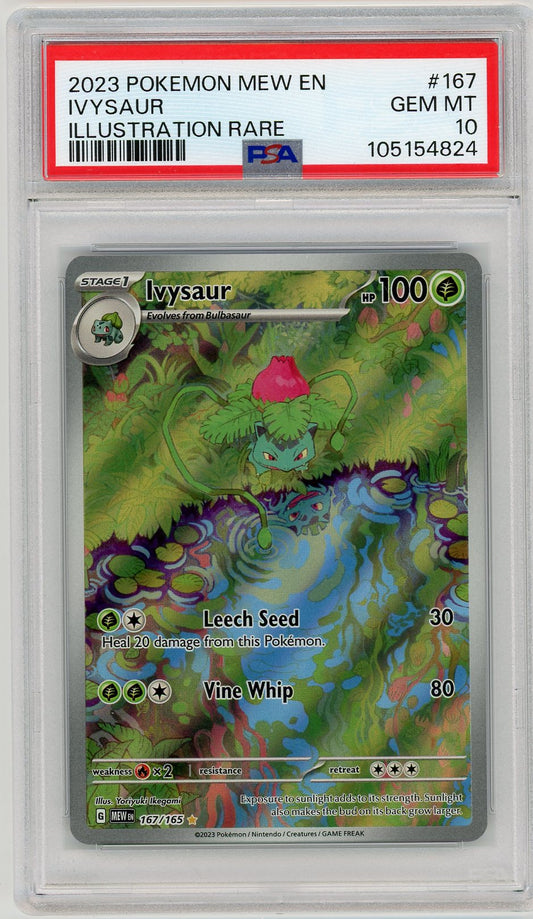 PSA 10 GEM MINT - Ivysaur - 167/165 - SV: Scarlet & Violet 151