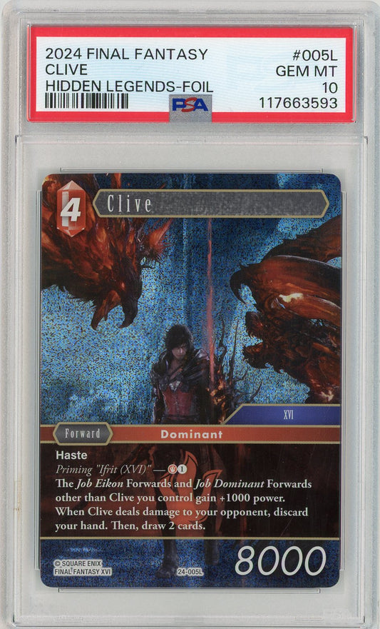 PSA 10 GEM MINT - Clive - Hidden Legends #24-005L
