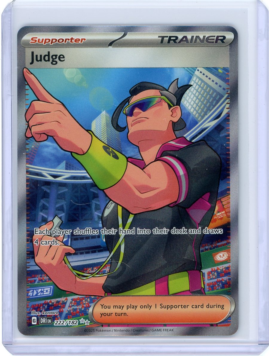 Judge - 222/182 - SV10: Destined Rivals – Holo Horse Games LLC