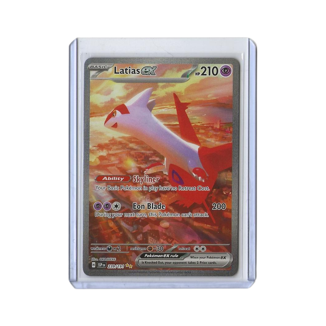 Latias ex 239/191 Surging Sparks RAW NM
