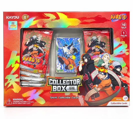 Naruto Collectible Cards: Smriti- Earth Scroll- Collector Box, Landscape Packaging- 002A (10 packs)