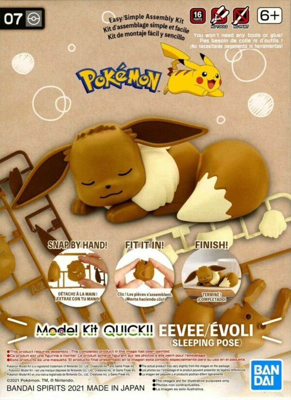 Pokemon Model Kit: Quick!! Eevee (Goodnight Pose)