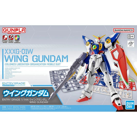 Gundam Model Kit: Entry Grade Gundam- 1/144 Wing Gundam